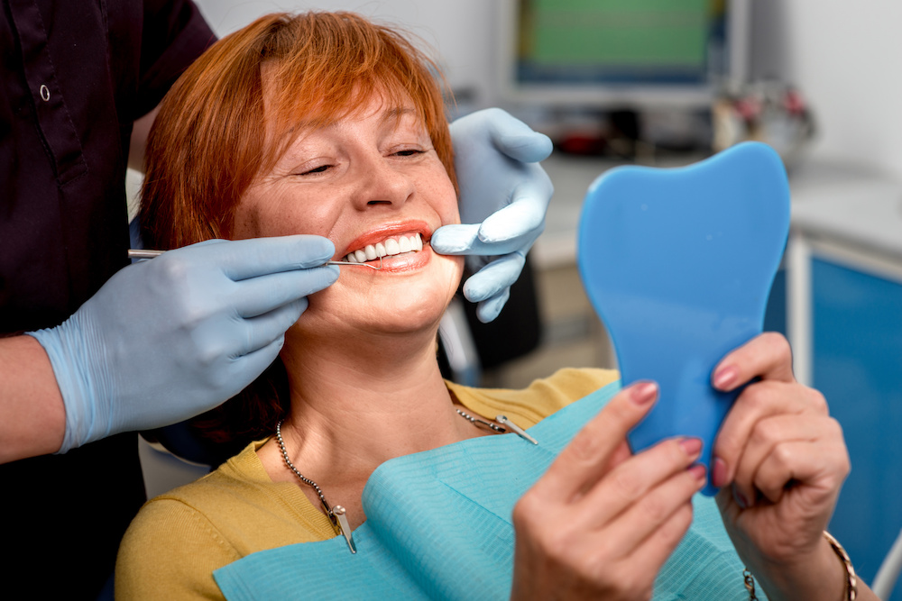 woman having dental consult